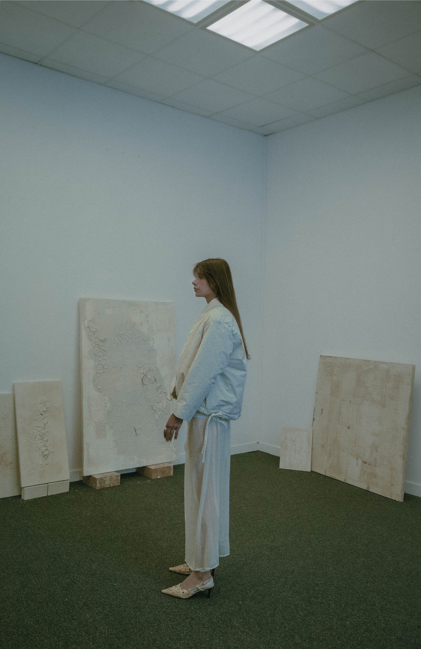 'Magnolia' Doudoune courte veste d'hiver - Ecru