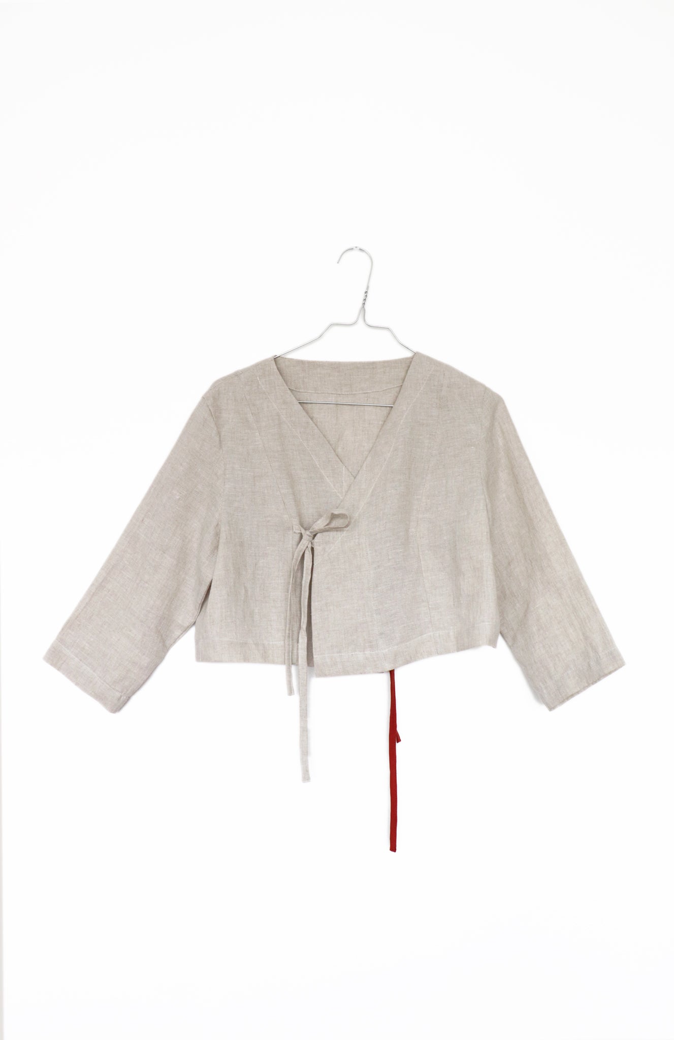 'simone' Haut en Lin - Washed Beige