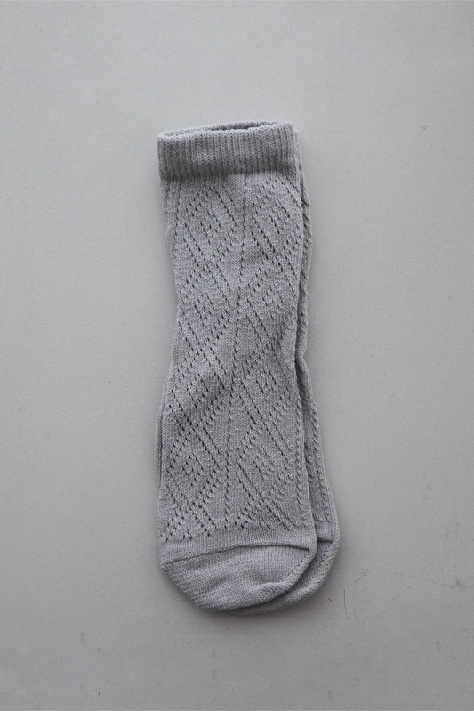 Gray lace socks