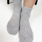 Gray lace socks