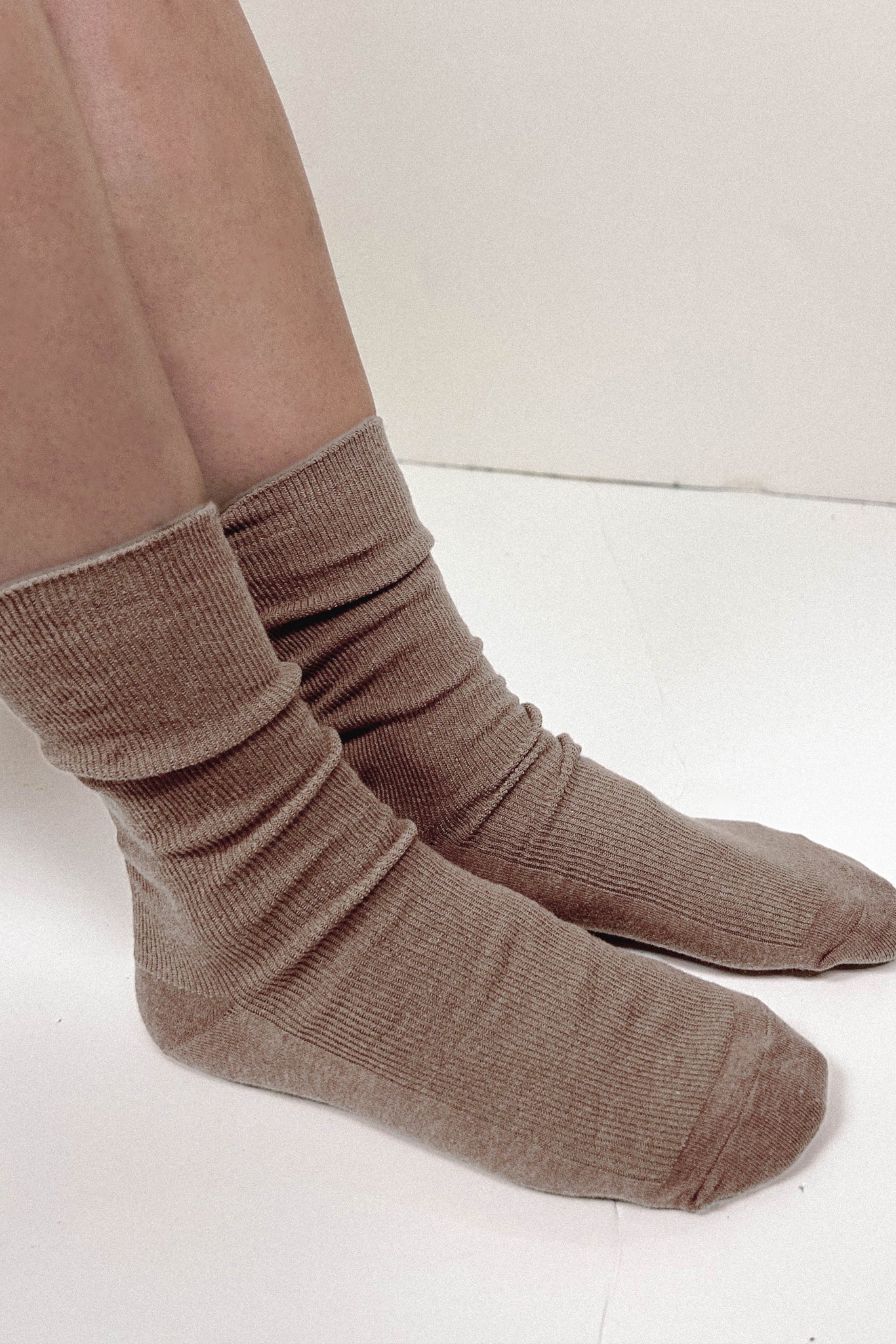 Caramel woven socks