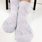 Lavender lace socks