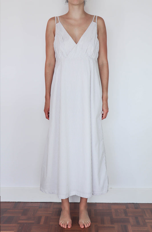 'emma' Cotton Nightgown - striped 