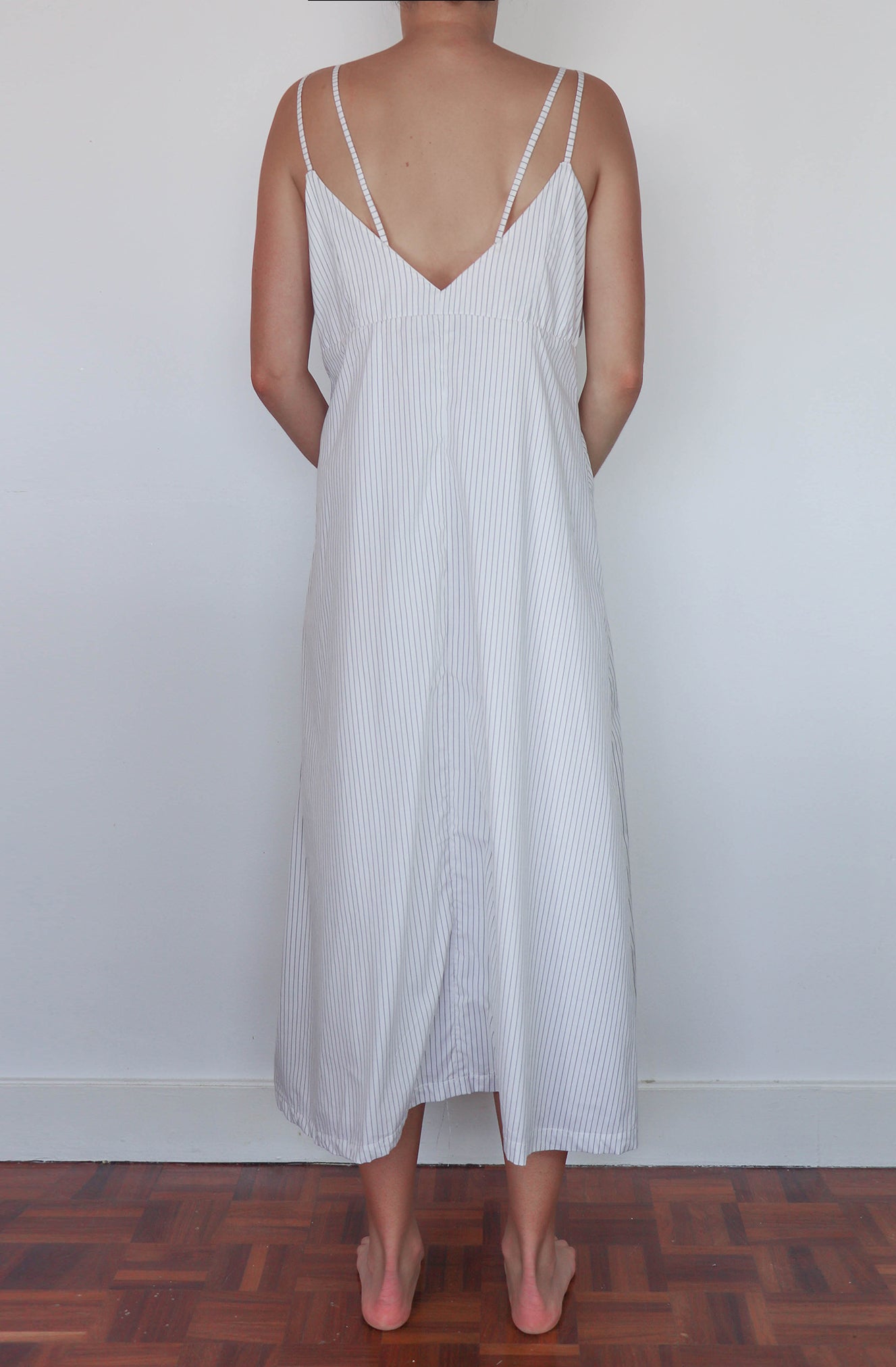 'emma' Cotton Nightgown - striped 