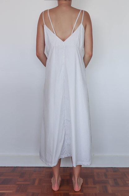 'emma' Cotton Nightgown - striped 
