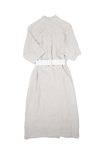 ‘Lou' Robe de chambre en Lin  - Washed Beige