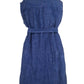 'Iaak' Linen Dressing Gown - Ribbon blue