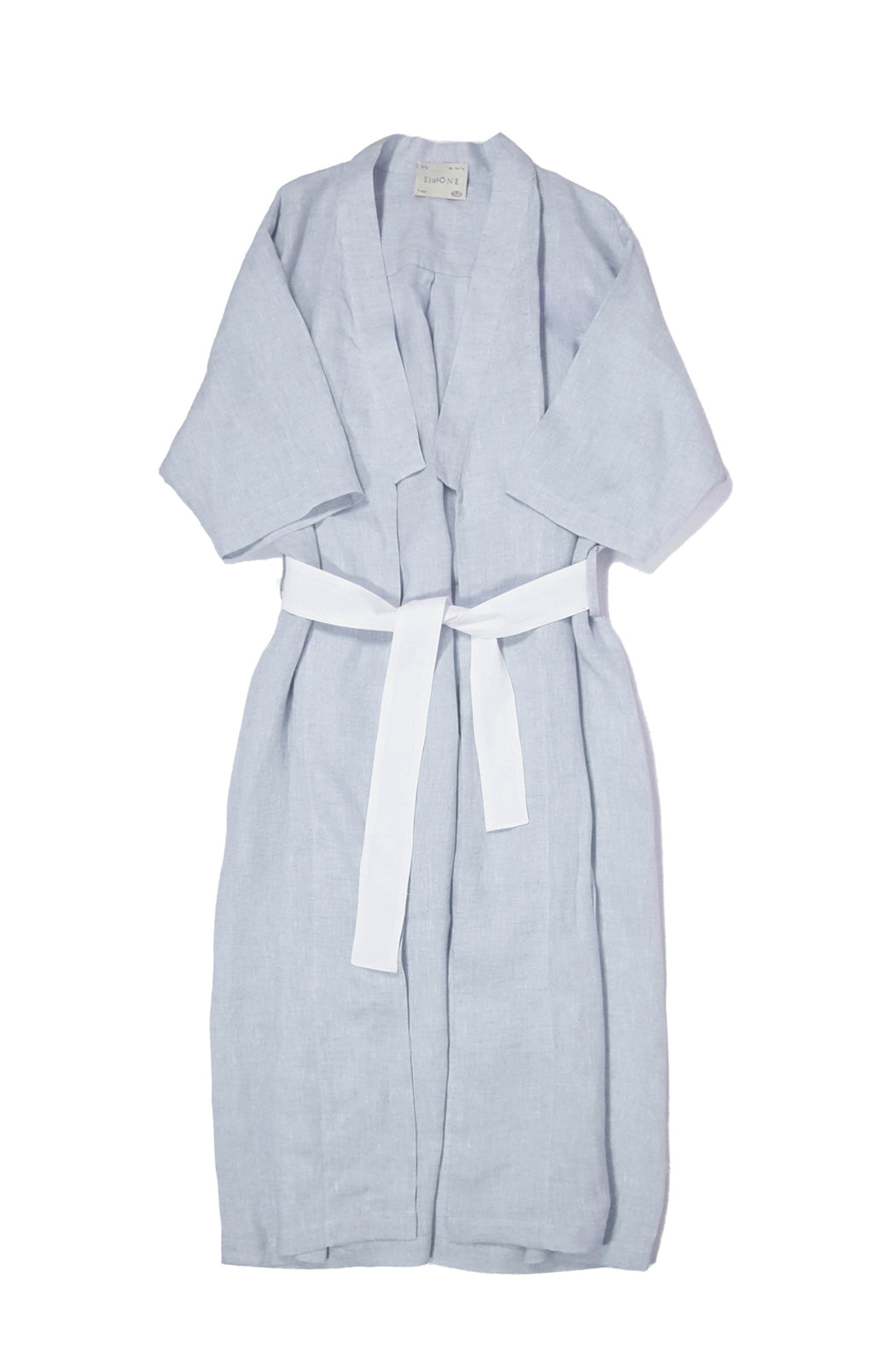 h&m washed linen dressing gown Muslin dressing gown - anthracite grey