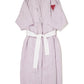 'Agathe' Linen dressing gown 'Limited hand-drawing edition'